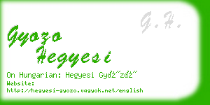 gyozo hegyesi business card